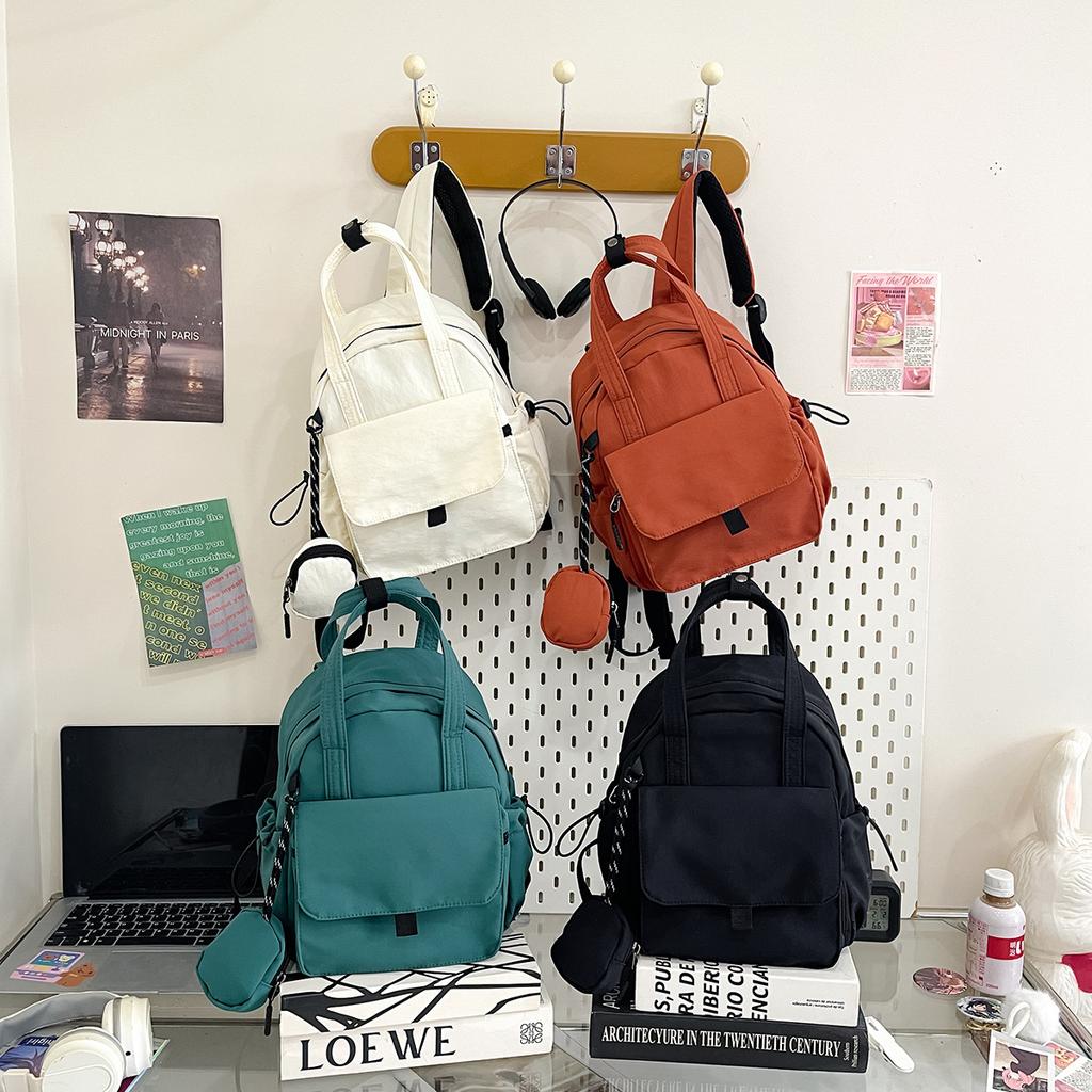 Schoolbag Lightweight Niche Backpack Fashion Versatile Mother and Child Backpack Commuter Casual Design Handheld School Bag Women's Computer Bag