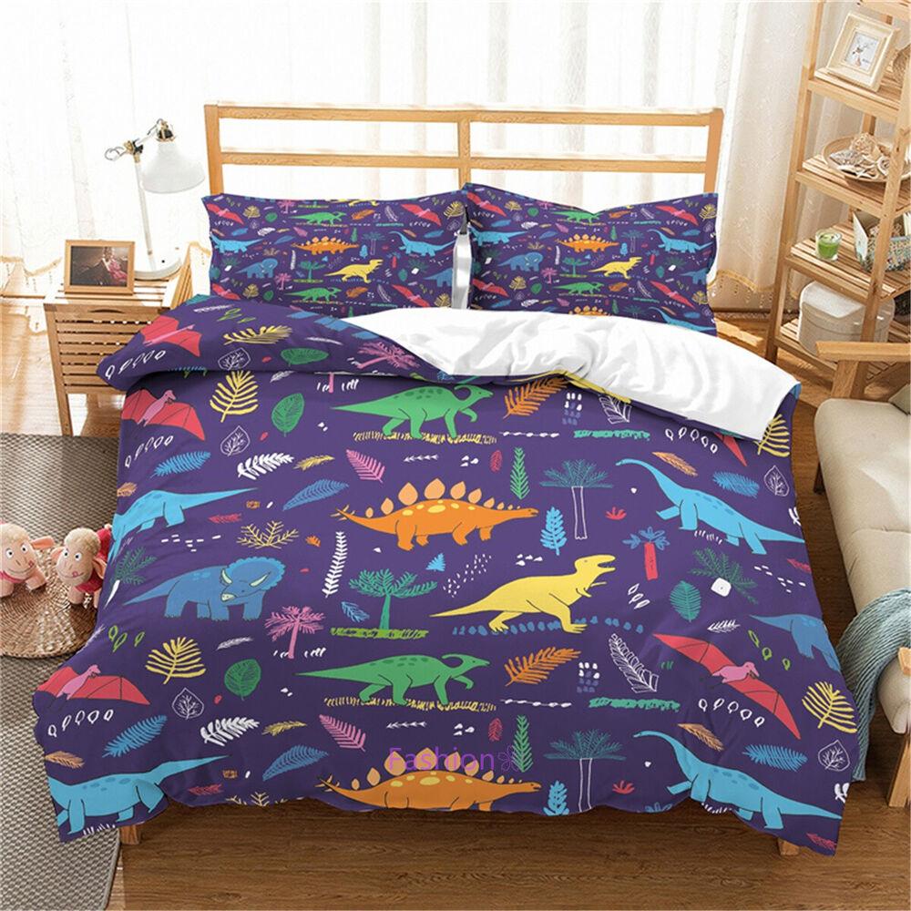 Dinosaur Single/Double/Queen/King Bed Quilt/Doona/Duvet Cover Set Pillowcase