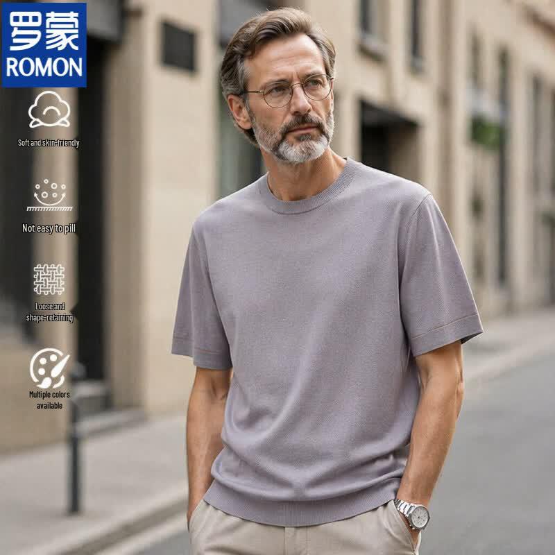 ROMON Men's Summer Cooling Knit T-Shirt