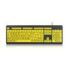 Großdruck-Tastatur mit hohem Kontrast, USB, 104 Tasten, für Senioren, ältere Menschen, einfache Bedienung