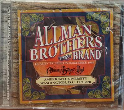 CD ALLMAN BROTHERS BAND - American University Washington, D.C 821229111120 The Allman Brot 2002 US Rock Used