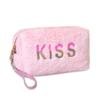Plush Makeup Bag Portable Travel Toiletry Bag Hand-held Cosmetic Storage Bag with