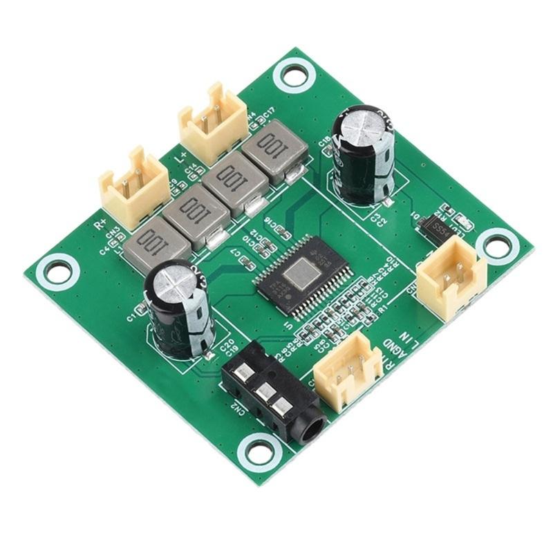 50W+50W Two Channel Class D Amplifiers Board DC5V-26V Input for Stereo Speakers High Efficiency