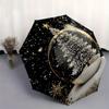 Snow Globe Christmas Tree with Star DecorationUmbrella, Portable 3-Fold Compact Umbrella,Christmas Gift ES622