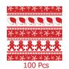 100PCS Christmas Food Parchment Paper Greaseproof Paper Holiday Burger Wrapping Sheets Festive Sandwich Packaging Paper 30x30cm
