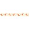 Printed Cotton Ribbon Flamingo Orange 1.5 Cm 2 M