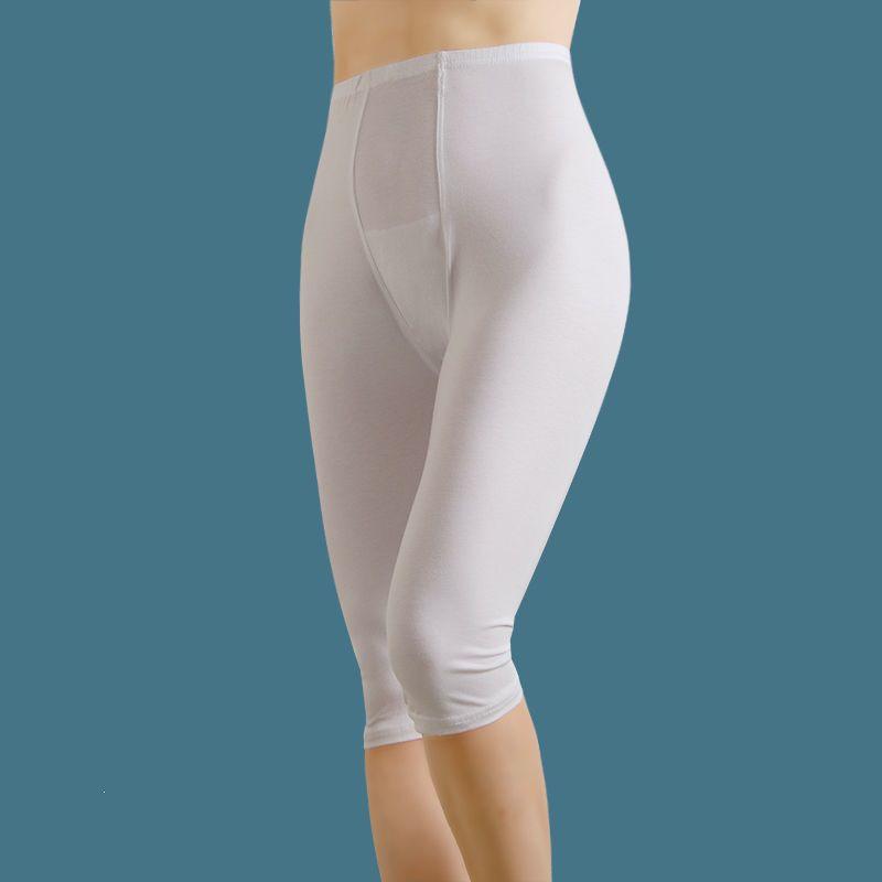 

Women s High-Waisted Cotton Capri Pants - Summer, Slimming, Anti-Exposure, Knee Protection S (80-90 Jin)