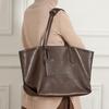 Burminsa Cowhide Genuine Leather Large Soft Shoulder Tote Bags For Women 2026 Luxury Designer Big Shopping Work Ladies Handbags