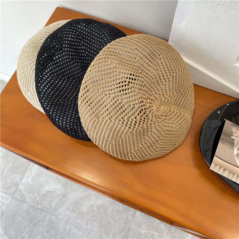 Beret women's summer light and breathable painter hat Internet celebrity face small versatile solid color bud hat tide