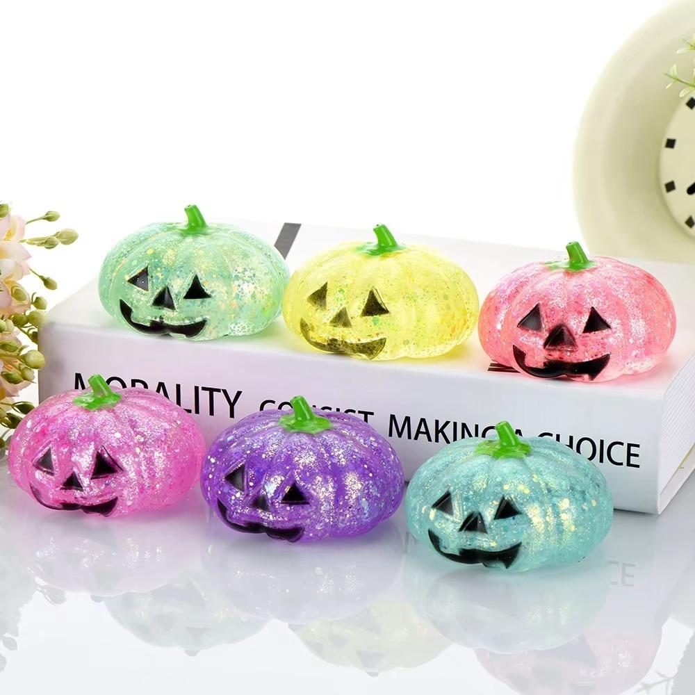 Pumpkin Maltose Pressure Ball Wet Toy for Relieving Stress, Soft and Slow Rebound Fidget Toy for Stress Relief Halloween Gift