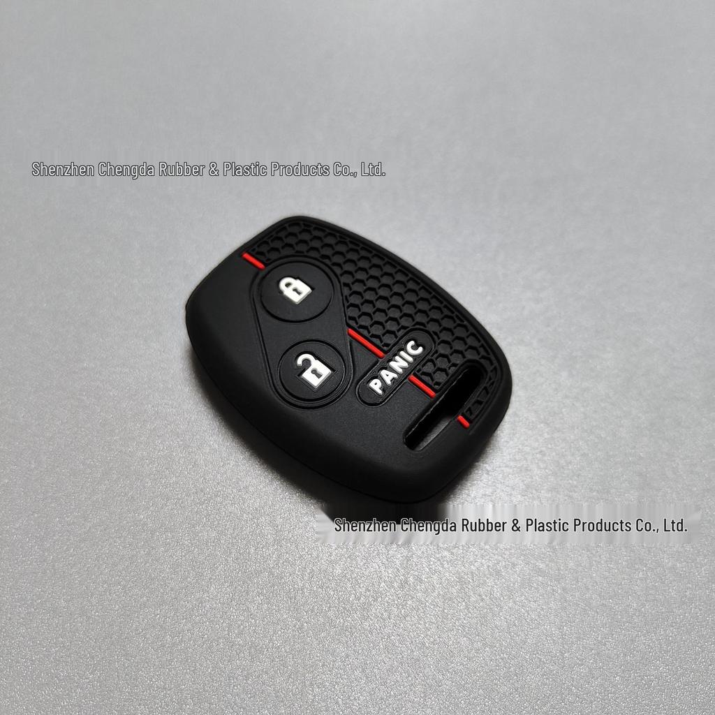 Honda Accord, Fit, CRV, Civic 2+1 Button Silicone Key Cover - Honeycomb Pattern