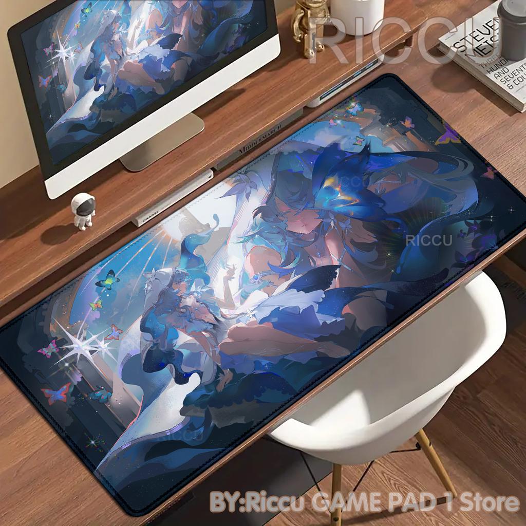 HD Anime Girls Gamer Wuthering Waves The Shorekeeper XXL Large Mouse Pad Non-slip Keyboard Desk Mat Mouse pad PC Accessories Mat