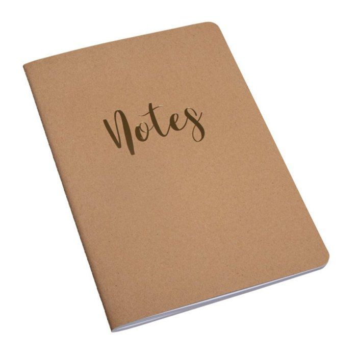 Carnet - FSC Mix Credit - A5 - 60 feuilles - Kraft - Rayé