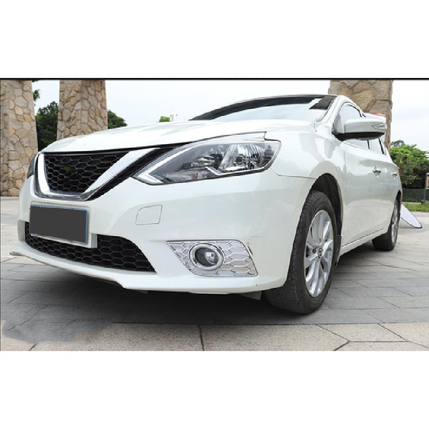 Front Fog Light Cover Trim 2pcs For 2016 2017 2018 Nissan Sentra