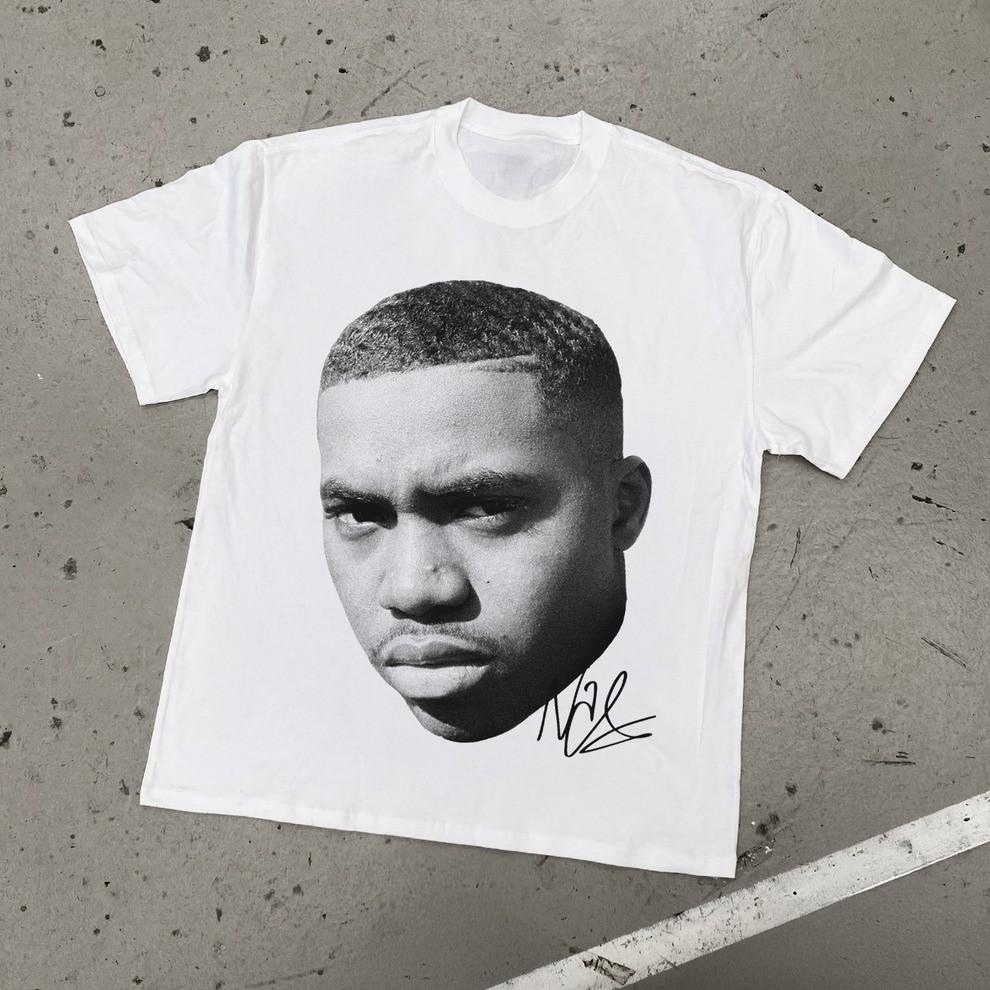 NAS BIG FACE TEE S-5XL L