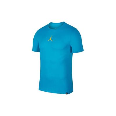 Legendäres schnelltrocknendes Trainings-Sport-Kurzarm-T-Shirt Herren Tops Blau AR7416-465