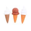 10 Stück Cartoon Kawaii Mini Harz Eiscreme Scrapbooking Verzierung Miniatur Flachrücken Material Zubehör Handyhülle DIY