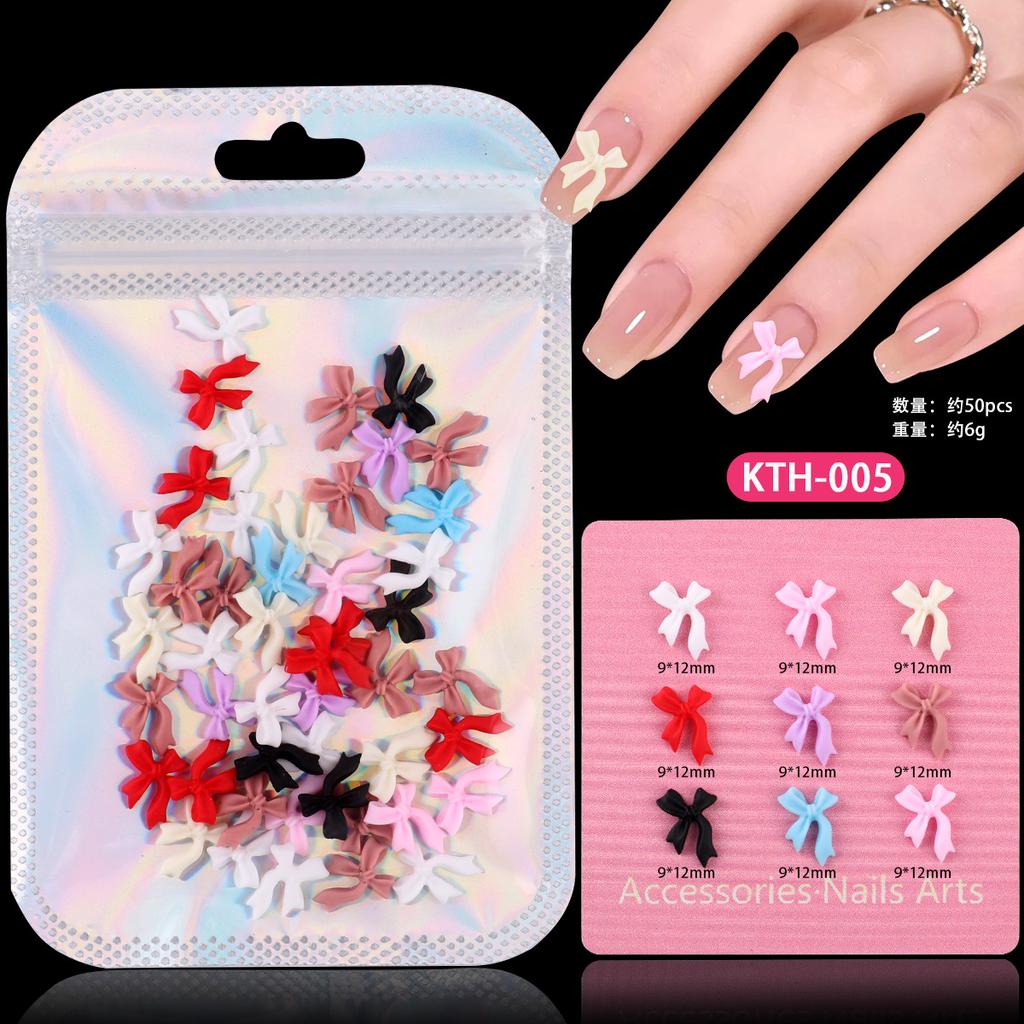 Color Streamer Resin Bow Mixed Nail Art Trinkets Mobile Phone Case Accessories Work In Progress Diy Accessories