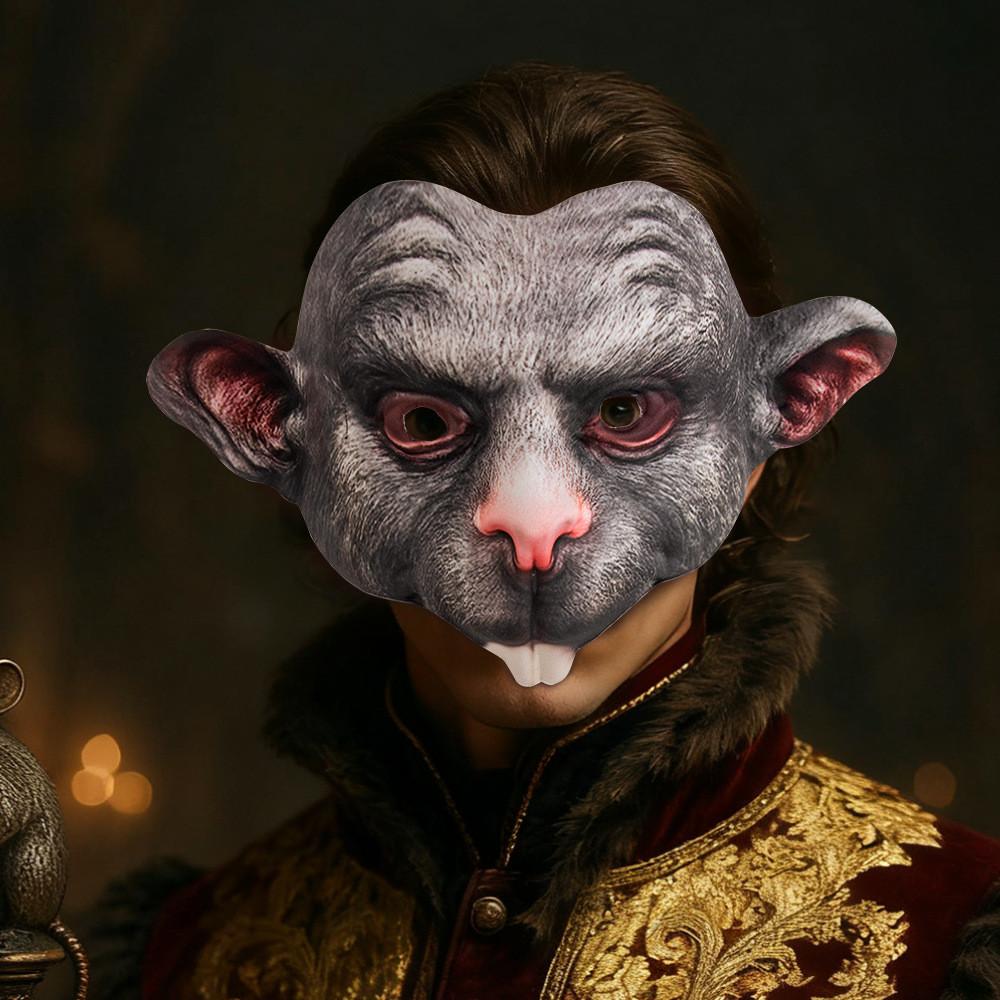 Mask Halloween Mouse With Scar Design Role Playing Prop For Decoration Party