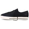 Chuck Taylor All Star Leder Casual Rutschfest Langlebig Low Top Skateschuhe Damen Sneaker Schwarz 551535C