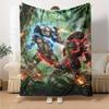 Predator Print Flannel Blanket High Quality Warm Comfortable Cover for All Seasons Perfect for Gifts Home Decor