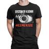 Mens TShirts System of a Down Band Mesmerize Unique Pure Cotton Tee Shirt Short Sleeve  T Shirts Crew Neck Clothing Adult