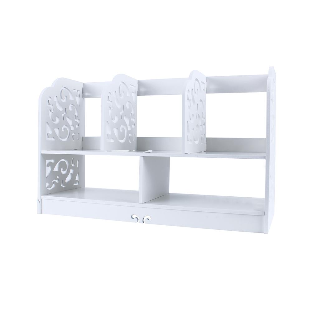 2 Tiers DIY Shelving CD Book Storage Box Unit Display Bookcase Shelf Home Office
