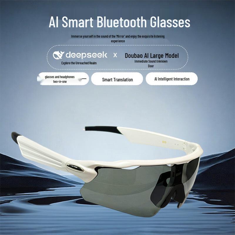 Smart Bluetooth Cycling Glasses with AI Voice Translation