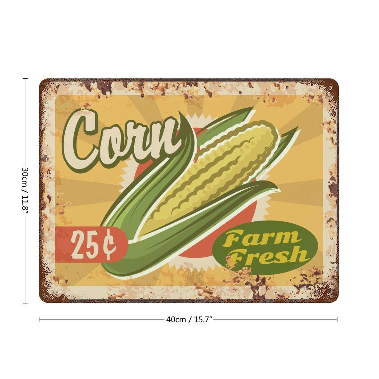 

1-Pack rusty vintage sign panel, 20×30cm and 30×40cm, distressed décor for pub, restaurant or living room 30*40CM