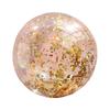 Gold Glitter Transparent PVC Beach Ball - Inflatable Water Toy & Photo Prop