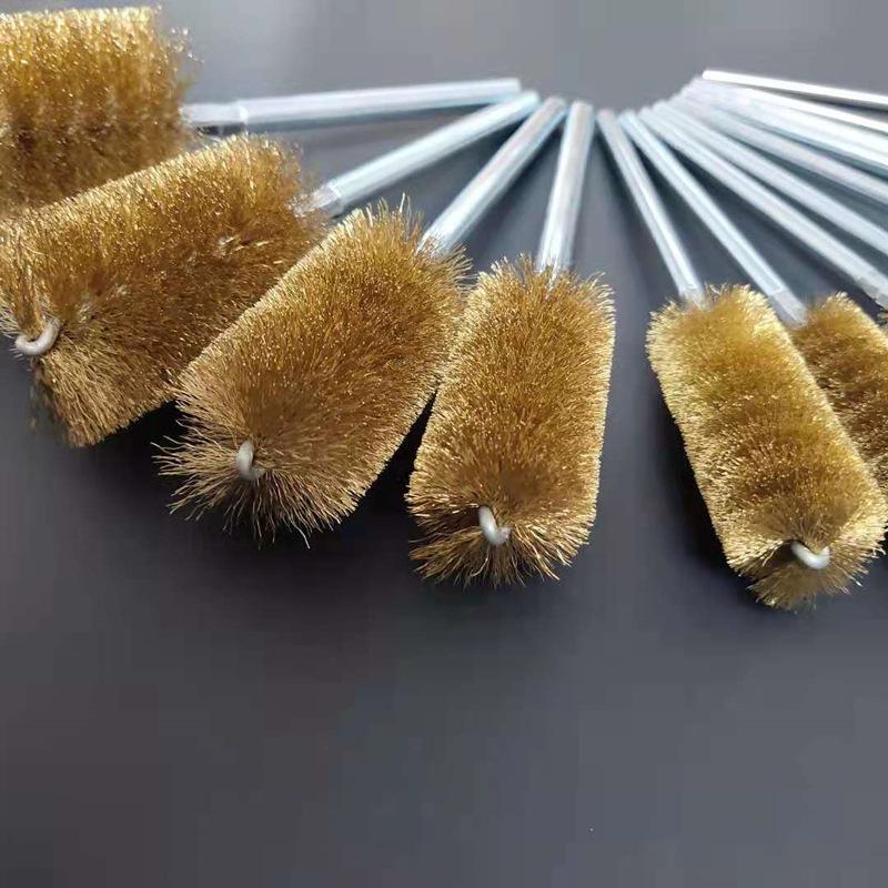 Matkap İçin Yuvarlak Başlı Bakır Tel Fırça – Pas Sökme, Parlatma, Taşlama, Çapak Alma ve Boru Temizleme