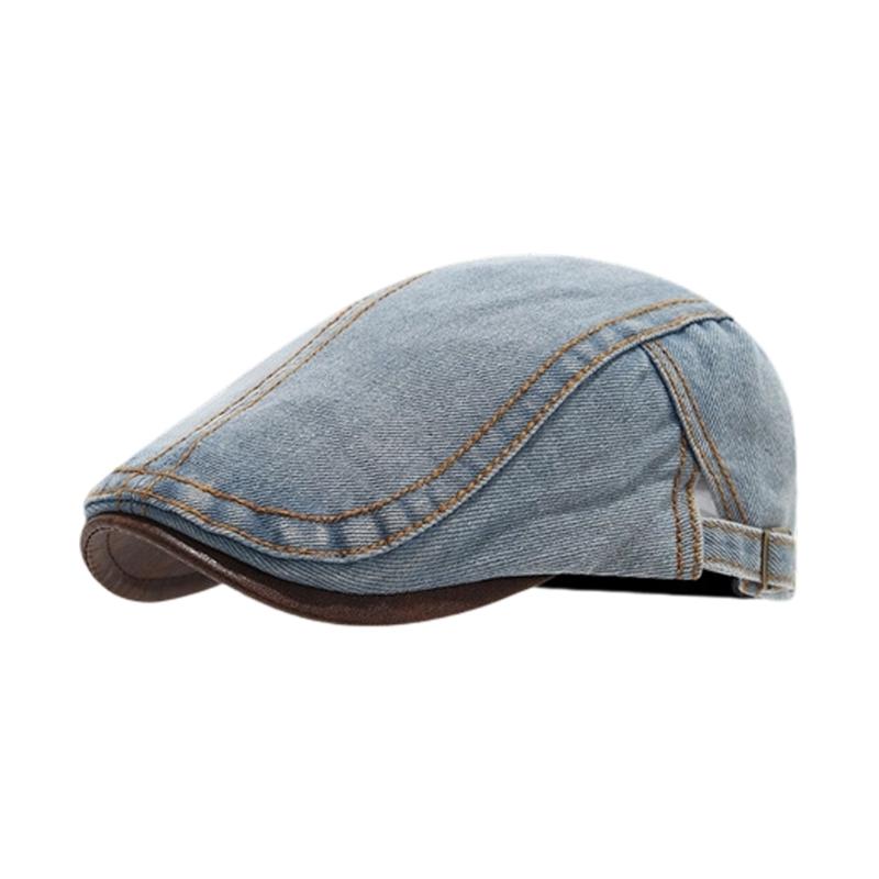 Japanese Style Hat Vintages Washed Cotton Beret Hat For Women Men Unisex Adjustable Design Fashion Accessory