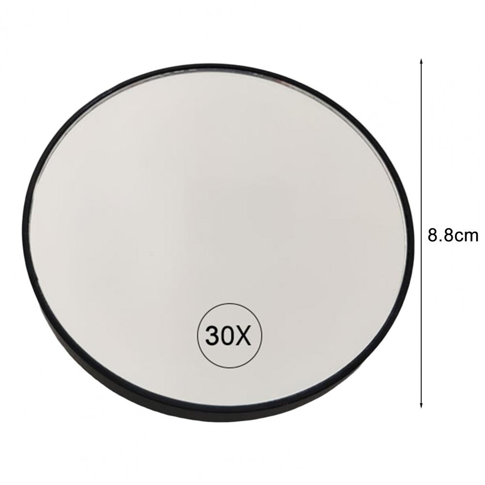 Bathroom Mirror with Tweezers Detachable Suction Cup 30X Magnifying Hand-held Magnifying Makeup Mirror Bathroom Supplies