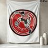 Sparta Rotterdam Wall Tapestry Aesthetic Wall Hanging Printed Fabric Blanket Decorative Tapestries For Bedroom Living Room Home Decor
