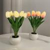 Nachtlicht LED Tulpenlampe LED Licht Simulationsblumenlampe Tulpen-Tischlampe Tischdekoration