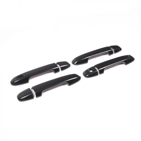 ABS Imitate Carbon Fiber Smart Door Handle Cover For Subaru Crosstrek -2024
