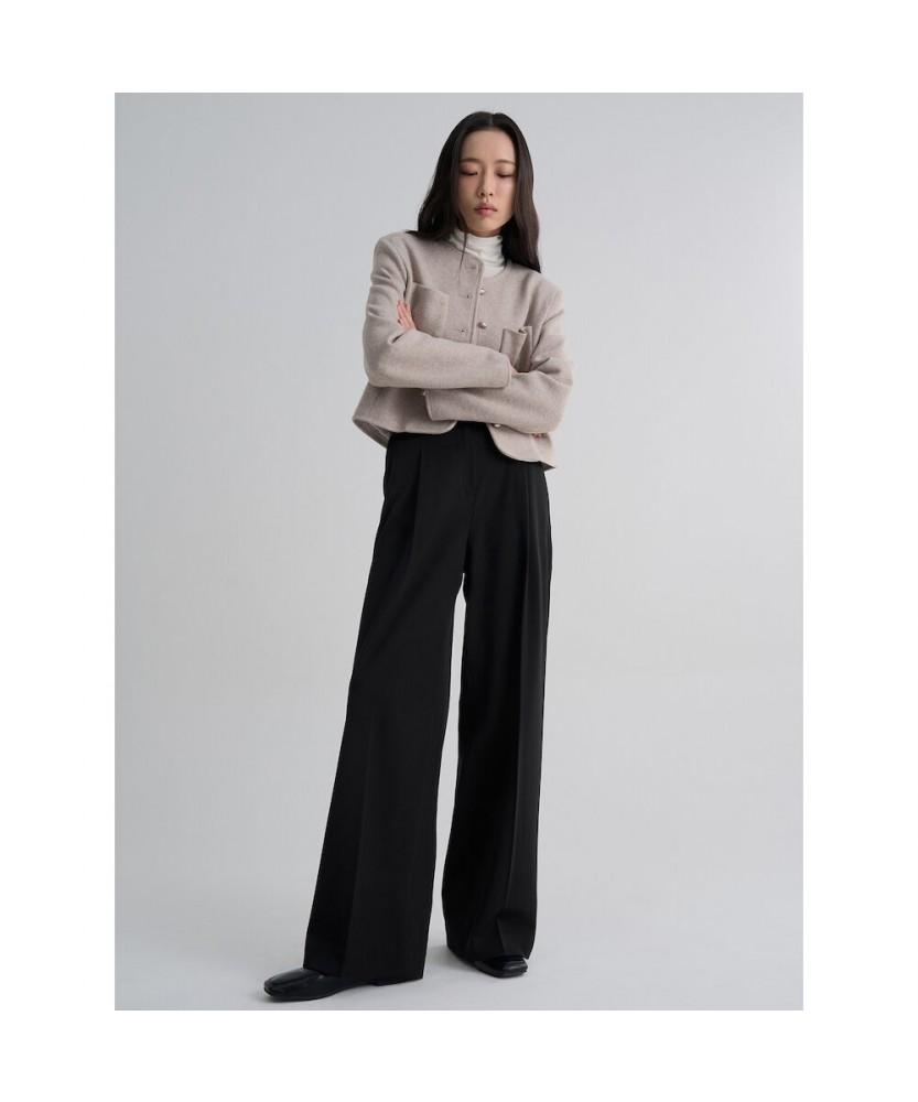 8SECONDS January Daily Wide Slacks Black