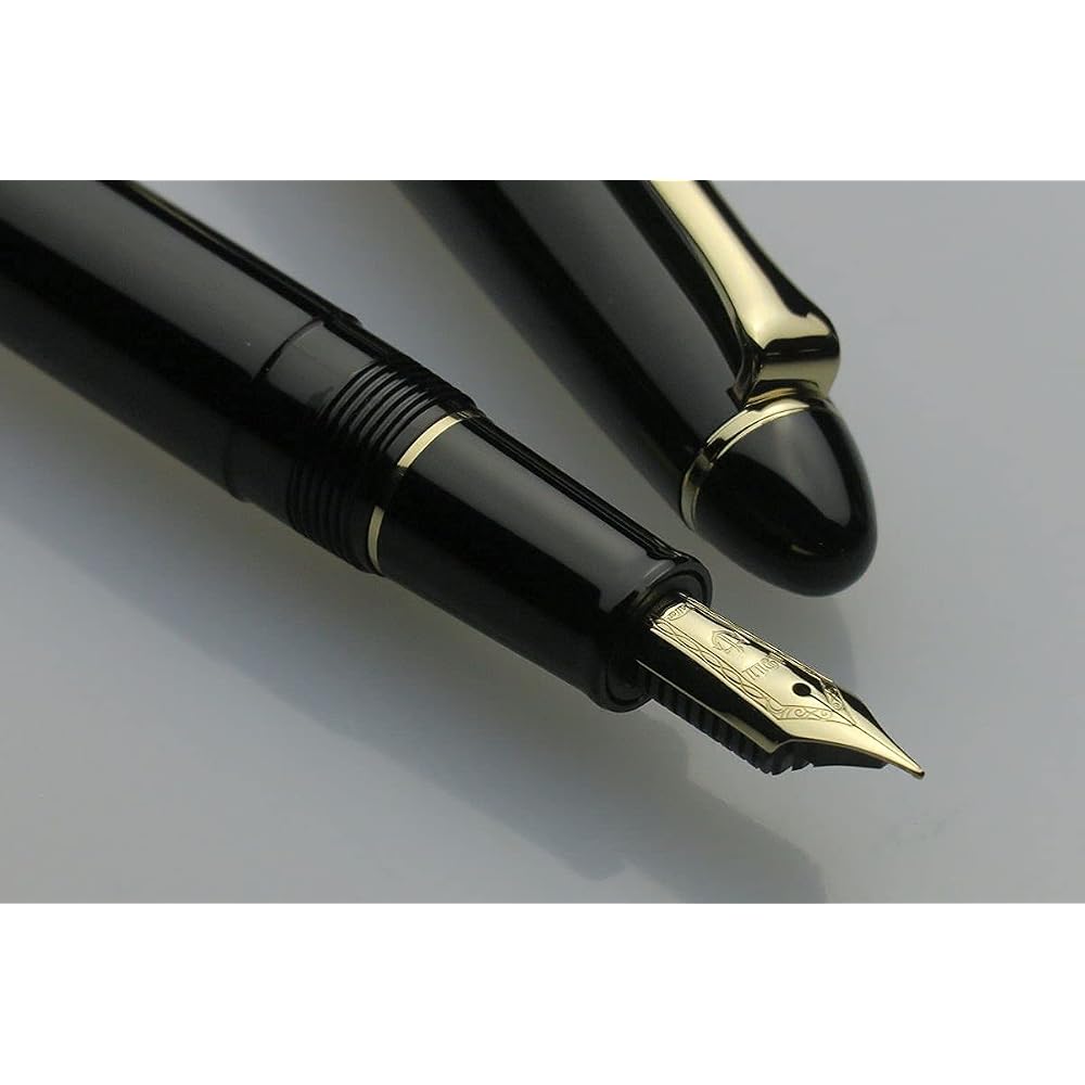 Sailor Fountain Pen Profit Casual Gold Trim Black Music 11-0570-920