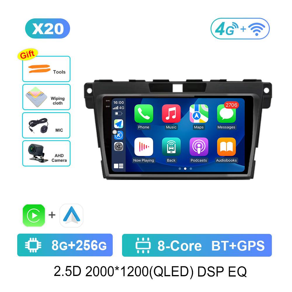 Car Video Multimedia Player DSP Stereo for Mazda CX-7 CX7 2007 - 2014 Android System GPS Navi WiFi IPS Screen 4G Bluetooth