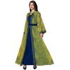 AB333 Elegant Middle Eastern Two-Piece Robe Set with Belt - Dubai Long Cardigan Dress