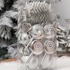 15pcs Plastic Christmas Candy Ball Pendant Reusable Merry Christmas Decor  Wedding Party