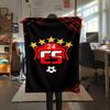 1Pc 24 Erzincanspor Print Flannel Blanket High Quality Warm Comfortable Cover for All Seasons Perfect for Gifts Home Decor