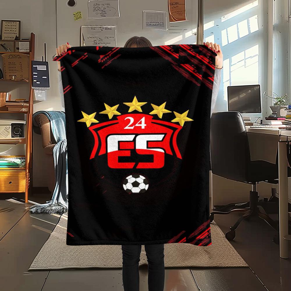 1Pc 24 Erzincanspor Print Flannel Blanket High Quality Warm Comfortable Cover for All Seasons Perfect for Gifts Home Decor
