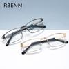 RBENN Stainless Steel Men Business Reading Glasses for Reader Mens Presbyopia Optical Eyeglasses +1.0 1.5 2.0 2.5 3.0 3.5 4.0