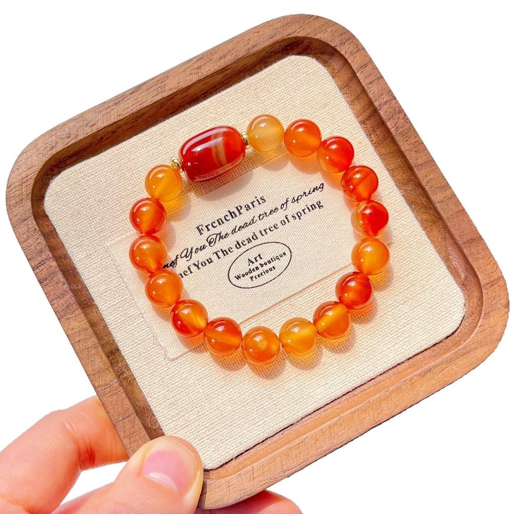 Eis durch natürlichen Chalcedon Design Armband Armband