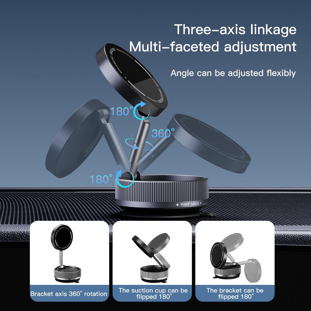 2025 Magnetic Car Phone Holder with Suction Cup for Secure Navigation