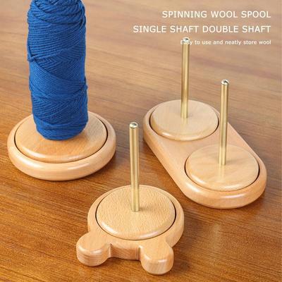 Garnhalter, rotierende Wollspule, Anfänger, Hilfs-Multifunktionswerkzeuge, Strickwickler, Aufbewahrung, Ball-Werkzeugständer, Wolle, DIY