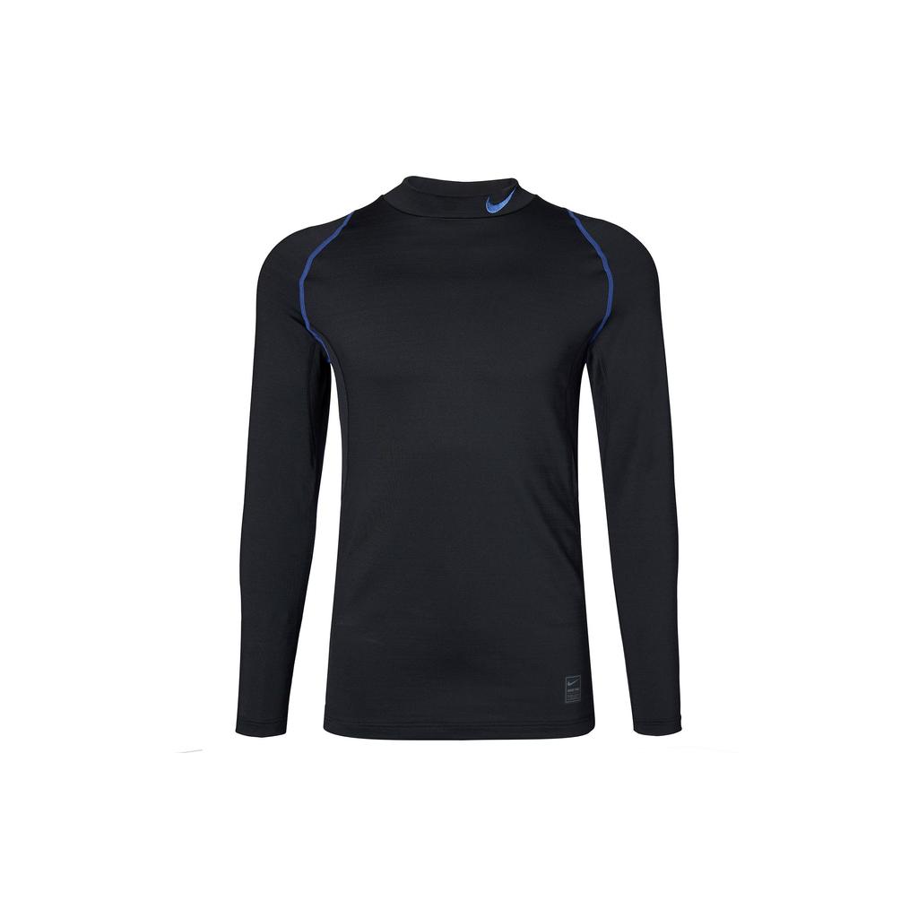 Nike Sports Training Fleece Quick-Dry Long Sleeve Compression Top Men Tops Black 826600-011