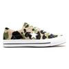 Converse One Star Series Comfortable Stylish Camouflage Low-top Canvas Shoes Unisex Green