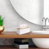 Wood Tissue Box Cover for Disposable Paper Facial Tissues, Wooden Rectangular Tissue Box Holder for Storage On Bathroom Bedroom